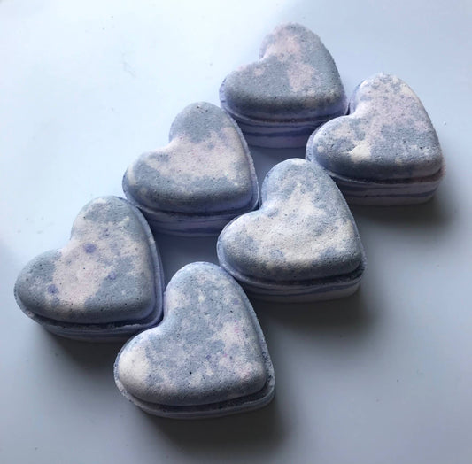 Heart bath bombs