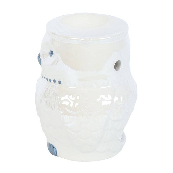 Iridescent Owl Oil Burner and Wax Warmer