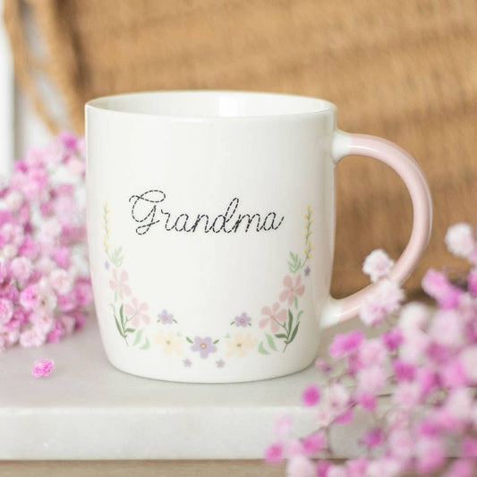 Grandma Pastel Floral Mother's Day Mug